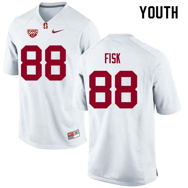 Youth Stanford Cardinal #88 Tucker Fisk College Football Jerseys Sale-White